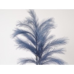 Branche plumes noires bleutée