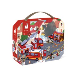 Puzzle Pompiers 24Pcs Rouge...