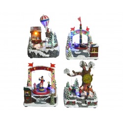 Scène Led Noel Polyresine...