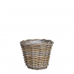 Panier Marcia Rond Gris En...