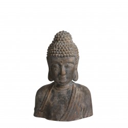 Bouddha Gris 38X23X54-MICA...