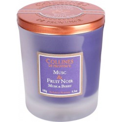 Bougie Musc/Fruit Noir...