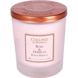 Bougie Rose/Hibiscus 180G-...