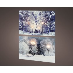 Toile Paysage Led/Pile...