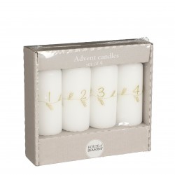 Bougie De L'Avent X4 Épi Or...