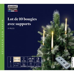 Lot De 10 Bougies À Pile...