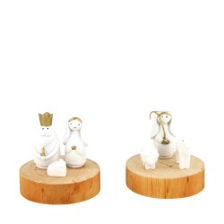 Scène Nativité Sur Socle...