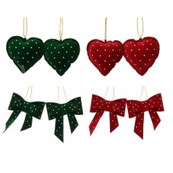 Coeur/Noeud Velours À...