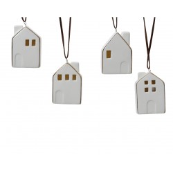 Suspension Maison Blanc/Or...