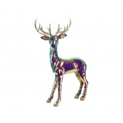 Cerf Sequin Irisé En...