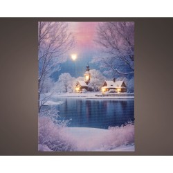 Tableau Lac Enneigé Led...