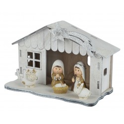 Crèche + Nativité Blanc En...