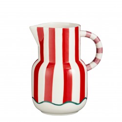 Pichet Rayé Anna Rouge En...