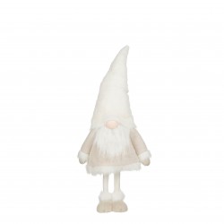 Gnome Bonnet Fourrure Blanc...