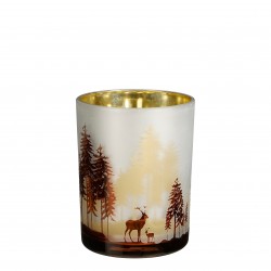 Photophore Cerf/Forêt Or En...
