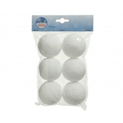Boule Neige Blanc X6 Ø6 En...